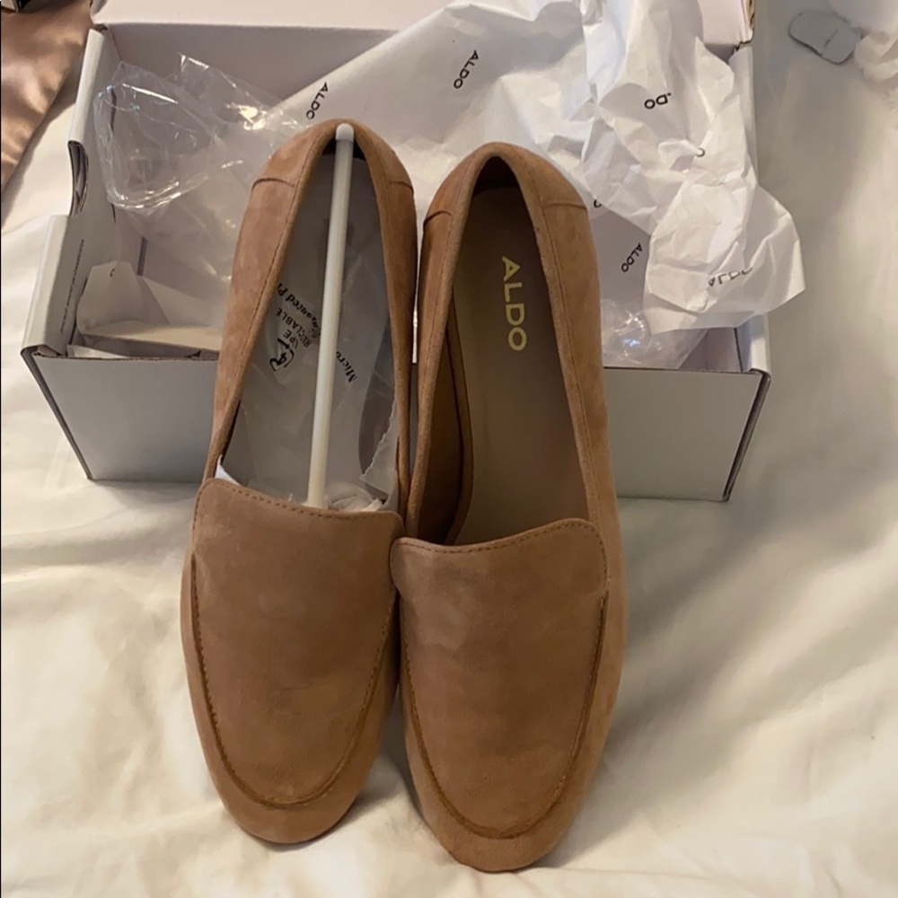 Aldo Camel suede loafers